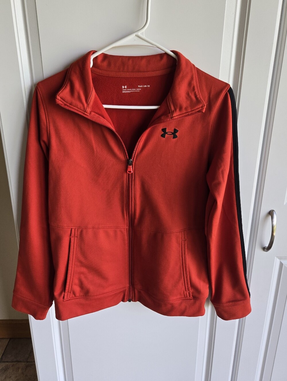 Under Armour  Full-Zip Kids' Athletic Hoodie with Black Logo